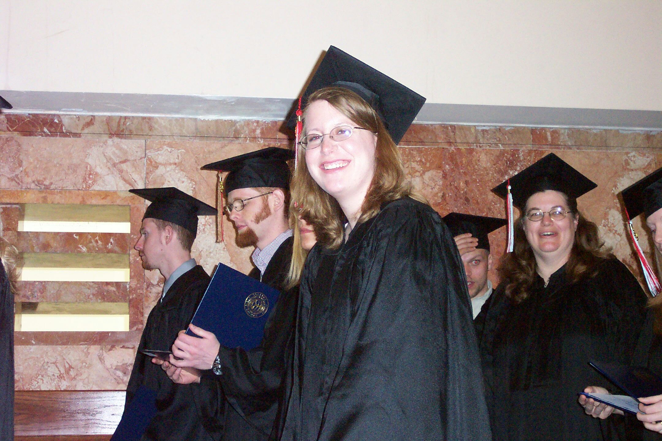 After receiving her diploma